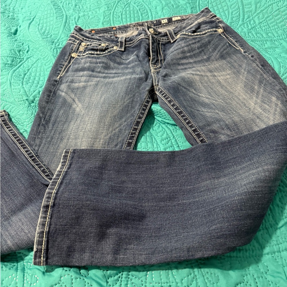 Miss Me Dark Blue Boot Cut Jeans